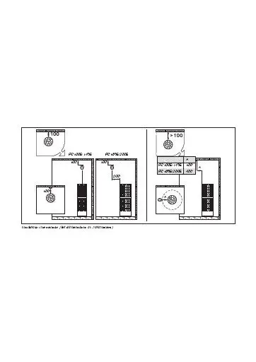 Harvia CilindroPro 100E-135E sensor installation (technical diagram)