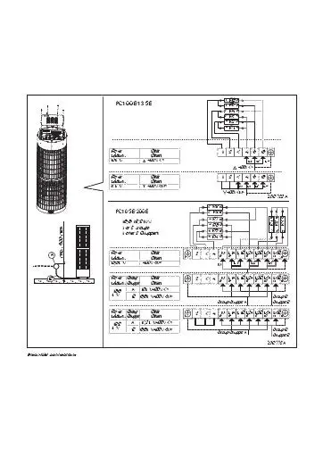 Harvia CilindroPro 100E-135E electrical connections (technical diagram)