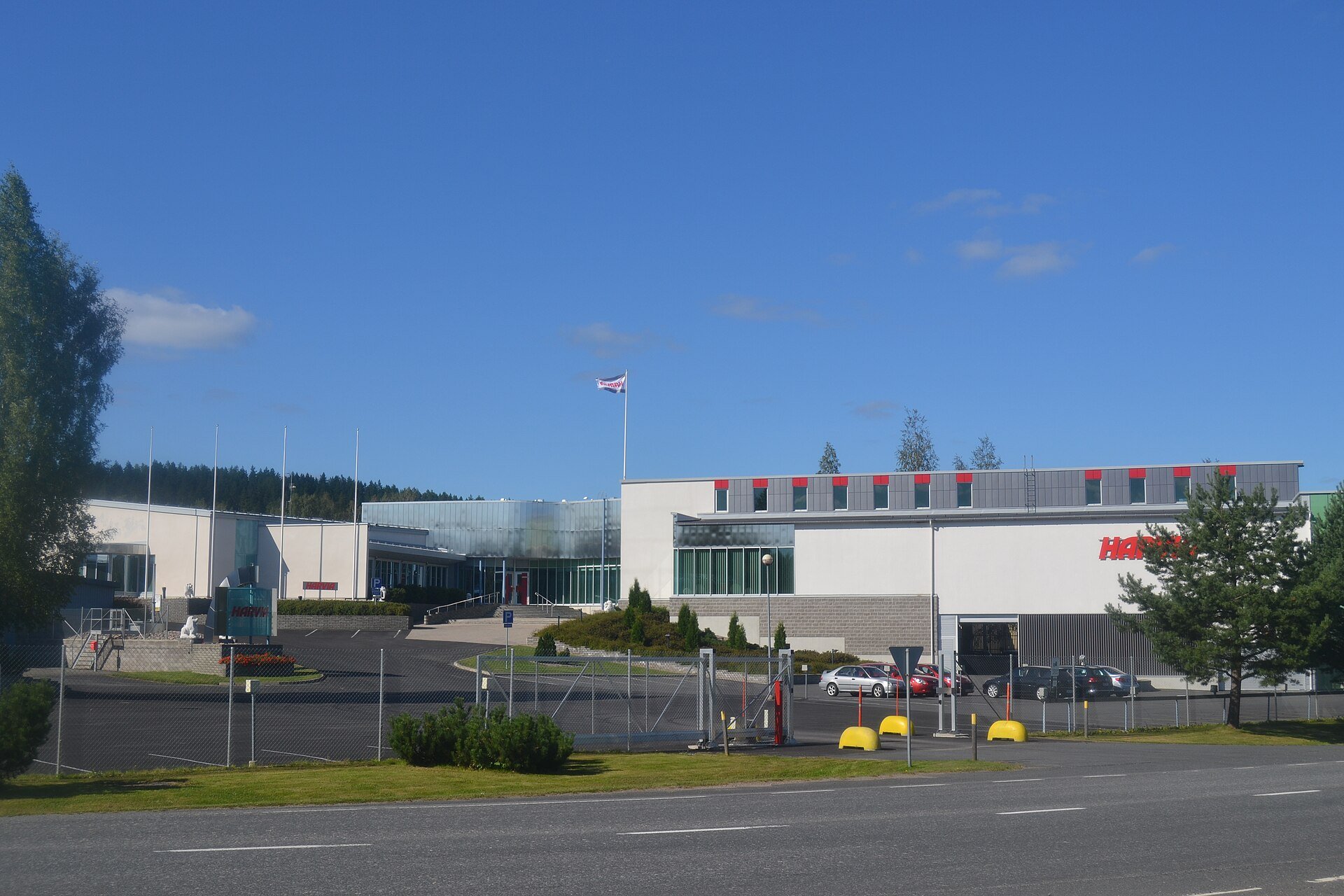 Harvia's factory buildings in Muurame, Finland