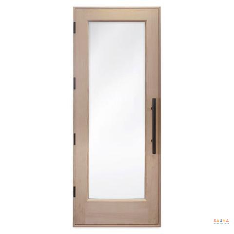 The Minnesota maker has added a 26" x 72" size to its Douglas Fir insulated glass lineup, targeting basement builds and low-ceiling rooms where a standard 80-inch door is too tall.