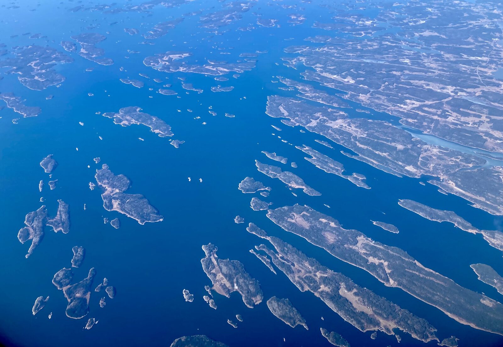 Aerial view of Rymättylä in the Turku archipelago, Finland