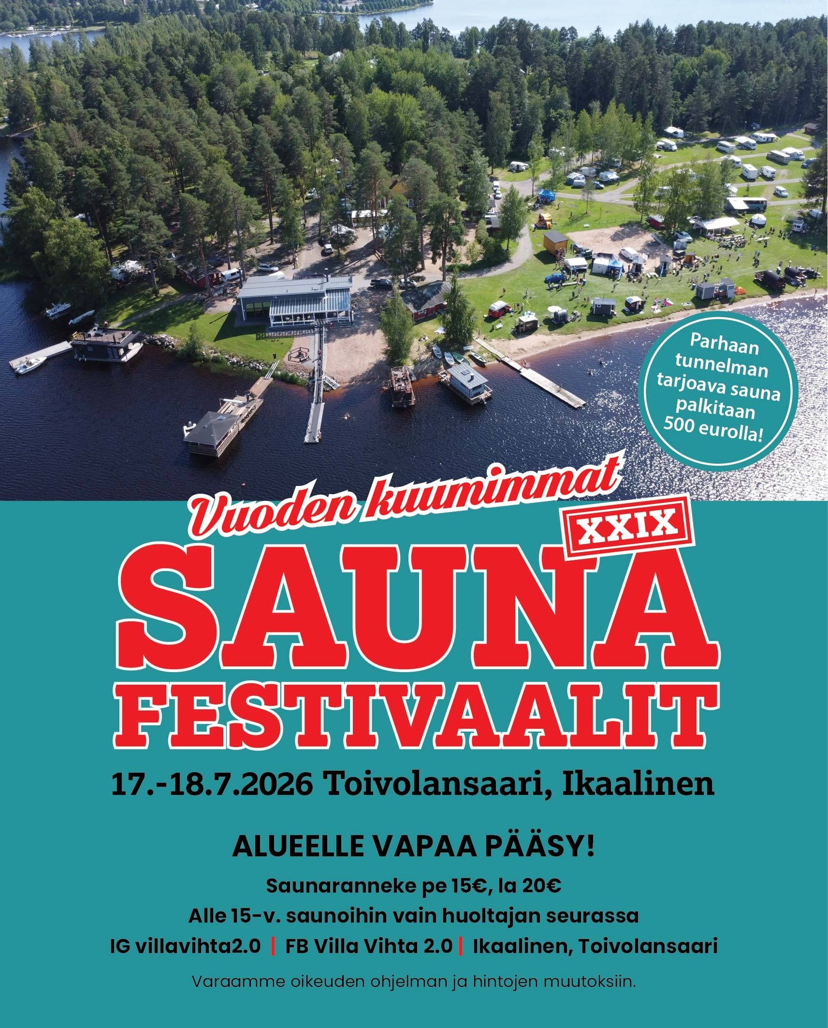 29th Ikaalinen Sauna Festival