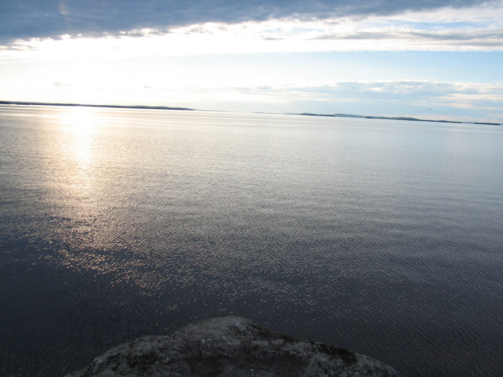 Lake Pielinen in North Karelia, Finland, on a summer day