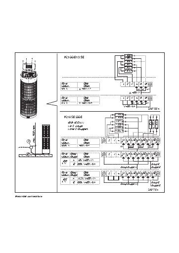 Harvia CilindroPro 100E-135E electrical connections (technical diagram)