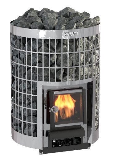 Harvia Cilindro Wood-Burning Cilindro WKPC16 / WKPC20 — view 2 of 4. Harvia sauna equipment.