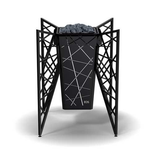 EOS Structure. EOS Driedorfi matt-must varraskonstruktsiooniga küttekeha. EOS Structure.