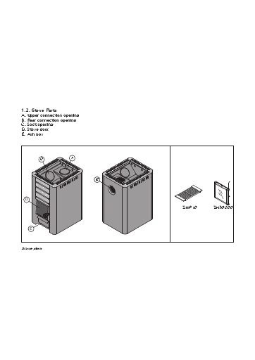 Harvia 50 spare parts (technical diagram)