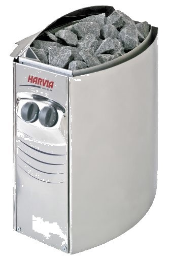 Harvia Vega — Entry-level workhorse — the heater Harvia ships in real volume. Vega BC series.
