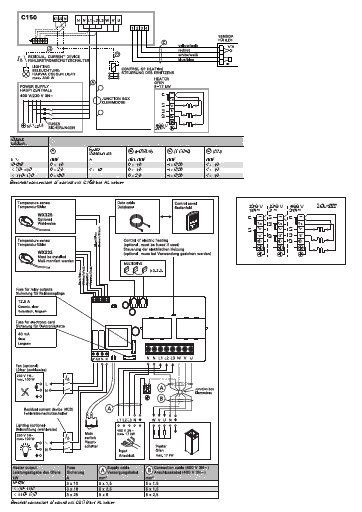 Harvia Virta HL70, HL90, HL110 electrical connections (technical diagram)