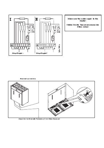 Harvia Virta Pro 135SA, 160SA, HL220SA electrical connections (technical diagram)